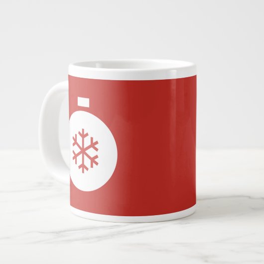 Weihnachtsball Gigant Red Coffee Tasse (Vorderseite Links)