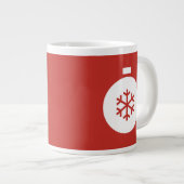Weihnachtsball Gigant Red Coffee Tasse (Vorderseite Rechts)