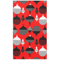 Weihnachtsball in Rot und Schwarz Retro