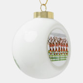 Weihnachtsball-Keramik Keramik Kugel-Ornament (Links)