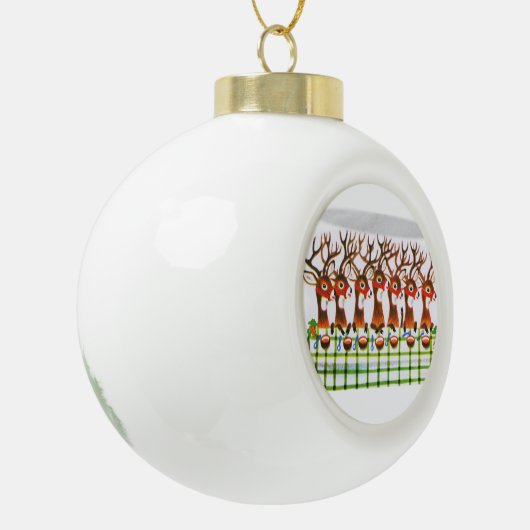 Weihnachtsball-Keramik Keramik Kugel-Ornament (Links)