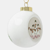 Weihnachtsball-Keramik, Snowman Keramik B Keramik Kugel-Ornament (Links)