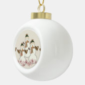 Weihnachtsball-Keramik, Snowman Keramik B Keramik Kugel-Ornament (Rechts)
