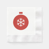 Weihnachtsball Napkin Serviette (Vorderseite)