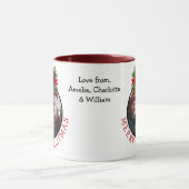 Weihnachtsball Ornament Foto White Tasse (Zentrum)