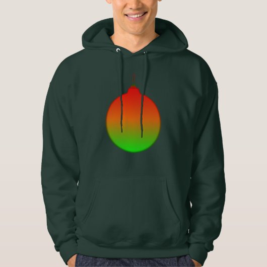 Weihnachtsball-Ornament Herren Hoodie (Vorderseite)