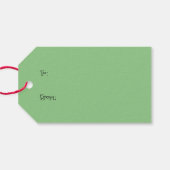 Weihnachtsball-Ornament-Katze Geschenkanhänger (Rückseite Horizontal)