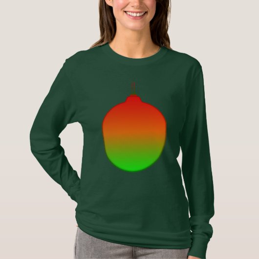 Weihnachtsball Ornament Langschläfer T - Shirt (Vorderseite)