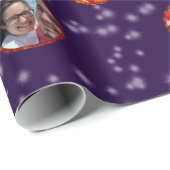 Weihnachtsball Ornamente 6 Fotos D-Blue Geschenkpapier (Rolleneckpunkt)