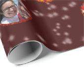 Weihnachtsball Ornamente 6 Fotos D-Red Geschenkpapier (Rolleneckpunkt)