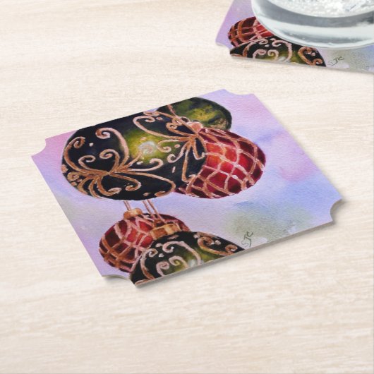 Weihnachtsball-Ornamente Untersetzer (angewinkelt)