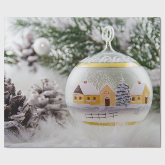 Weihnachtsball-Papier Geschenkpapier (Flach)