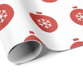 Weihnachtsball-Papier Geschenkpapier (Rolleneckpunkt)