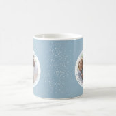 Weihnachtsball Pastell Blue Foto Holiday Kaffeetasse (Mittel)