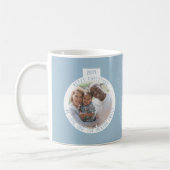 Weihnachtsball Pastell Blue Foto Holiday Kaffeetasse (Links)