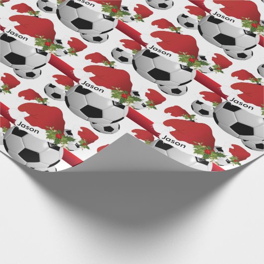 Weihnachtsball | Personalisieren Geschenkpapier (Ecke)