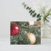 Weihnachtsball Postkarte (Stehend Vorderseite)