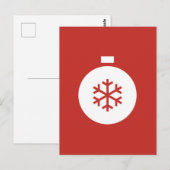 Weihnachtsball Postkarte (Vorne/Hinten)
