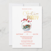 Weihnachtsball Retro Car Company Party Einladung (Vorderseite)