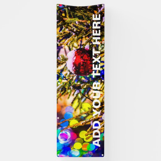 Weihnachtsball Rot Banner (Vertikal)