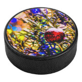 Weihnachtsball Rot Eishockey Puck (3/4)