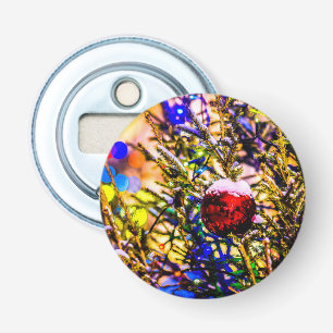 Weihnachtsball Rot Flaschenöffner