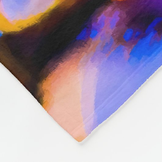 Weihnachtsball Rot Fleecedecke (Ecke)