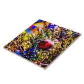 Weihnachtsball Rot Fliese (Seite)