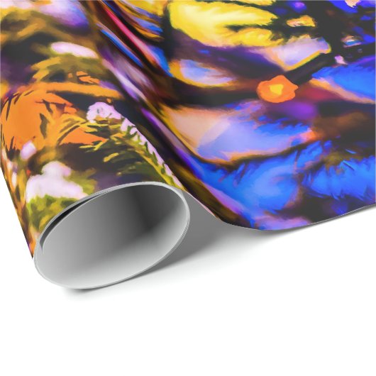 Weihnachtsball Rot Geschenkpapier (Rolleneckpunkt)