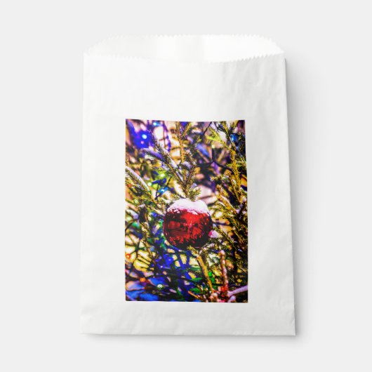 Weihnachtsball Rot Geschenktütchen (Vorderseite)