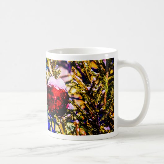 Weihnachtsball Rot Kaffeetasse (Rechts)