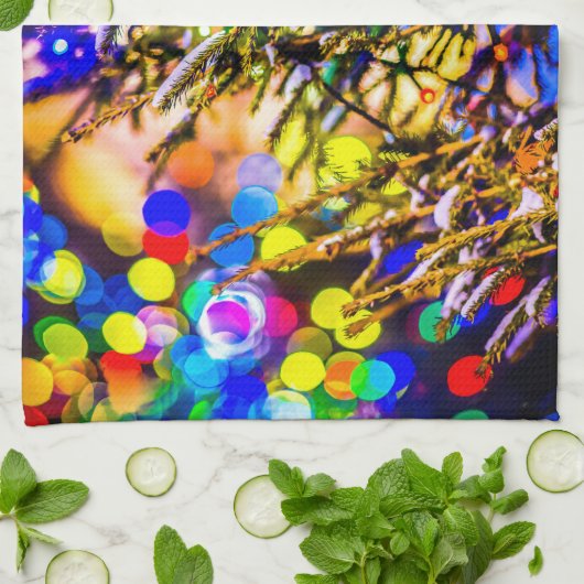 Weihnachtsball Rot Küchentuch (Gefaltet)