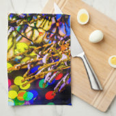 Weihnachtsball Rot Küchentuch (Viertel Falte)