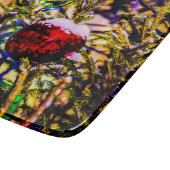 Weihnachtsball Rot Schneidebrett (Ecke)