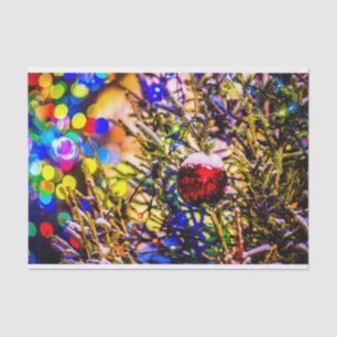 Weihnachtsball Rot Seidenpapier