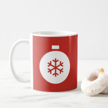 Weihnachtsball Roter Kaffeebecher