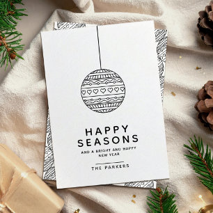 Weihnachtsball Saisongrüße Einladung