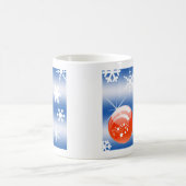 Weihnachtsball Schneeflocken Kaffeetasse (Mittel)