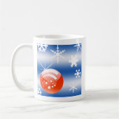 Weihnachtsball Schneeflocken Kaffeetasse (Links)