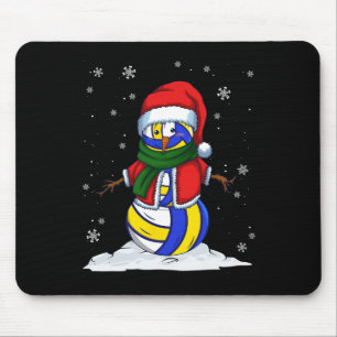Weihnachtsball Snowman Xmas Sport Volleyball Mousepad