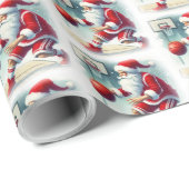 Weihnachtsball-Spieler Geschenkpapier (Rolleneckpunkt)