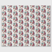 Weihnachtsball-Spieler Geschenkpapier (Flach)