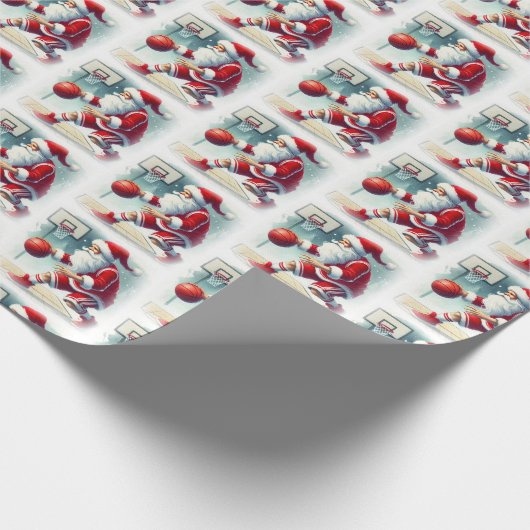 Weihnachtsball-Spieler Geschenkpapier (Ecke)