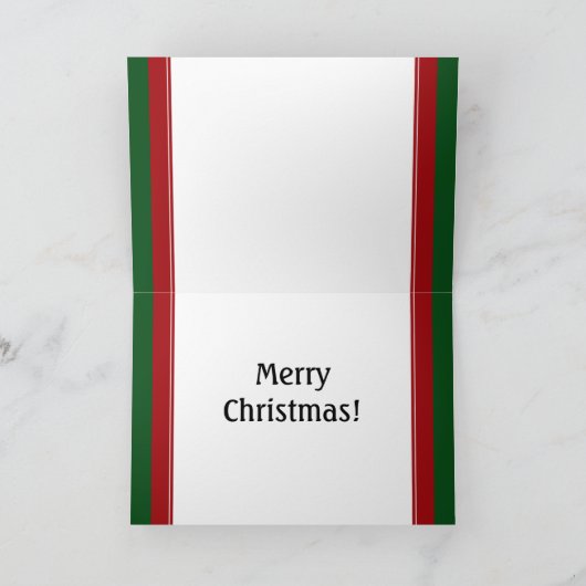 Weihnachtsball und Button Feiertagskarte (Innenseite)