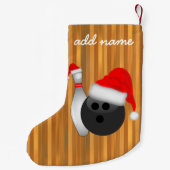 Weihnachtsball und Button Kleiner Weihnachtsstrumpf (Rückseite)