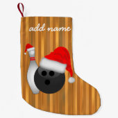 Weihnachtsball und Button Kleiner Weihnachtsstrumpf (Vorderseite)