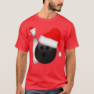 Weihnachtsball und Button T-Shirt