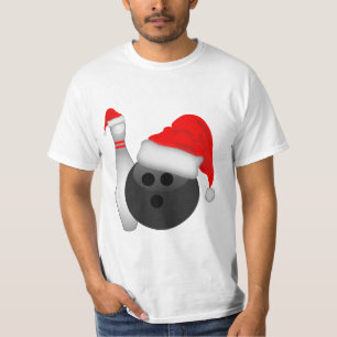 Weihnachtsball und Button T-Shirt