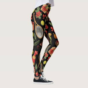 Weihnachtsball und Schlägergeschenke für das Party Leggings