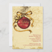 Weihnachtsball Weihnachten Weihnachten Party Einladung (Vorderseite)